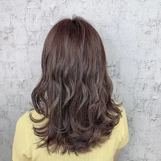 ロング カラー ベージュ/インナー カラー🤍Rieのヘアスタイル