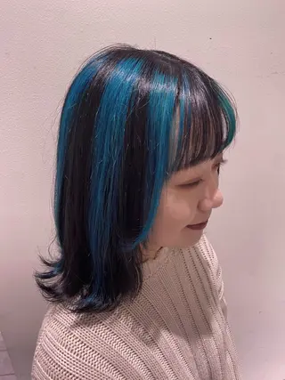 セミロング カラー stair : case 銀座店所属・stair:case 🌱安藤風香🌱🦖のヘアスタイル