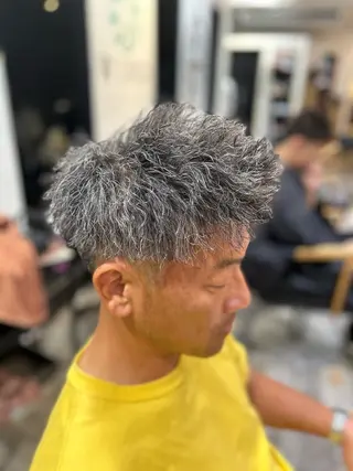 パーマ メンズ メンズ美容室 難波北川司のヘアスタイル