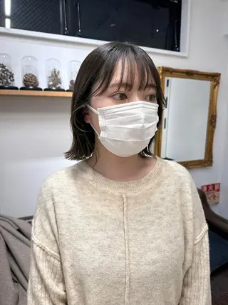 ミディアム REINA☁️透明感 カラー/ぷつっと♡のヘアスタイル