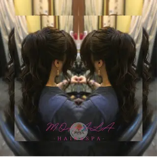 セミロング ヘアアレンジ Yamauchi natsumiのヘアスタイル