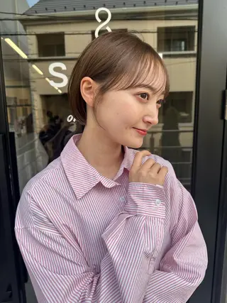 ショート カラー ✨当日予約OK✨ボブ /透明感カラー/莉未のヘアスタイル