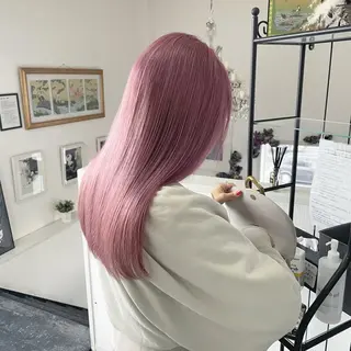 セミロング カラー 山田 明のヘアスタイル