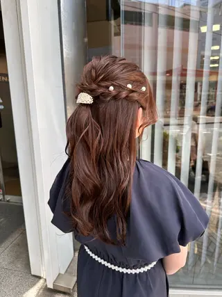 ヘアアレンジ クロスパーマ/うる艶 カラー/Kurumiのヘアスタイル