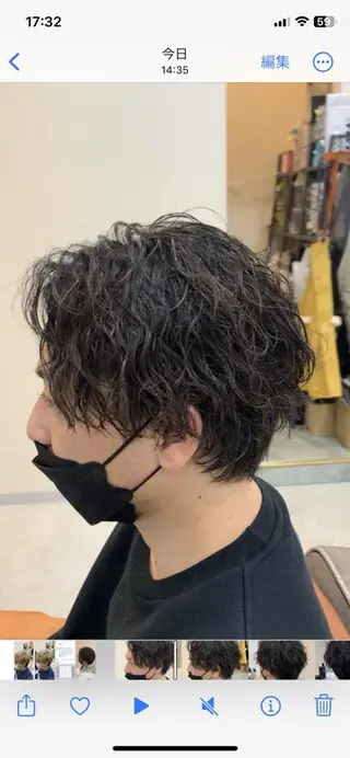 ショート パーマ メンズ クセを最大限に活かす メンズパーマ奈良大祐のヘアスタイル