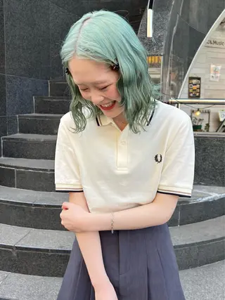 ミディアム AI TOKYO　S所属・mizuki 【韓国レイヤー】のヘアスタイル