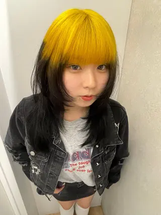 ミディアム カラー ハイトーンカラー 🌙Mina🌙のヘアスタイル