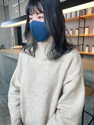 セミロング カラー ヘアアレンジ son hair HIROEのヘアスタイル