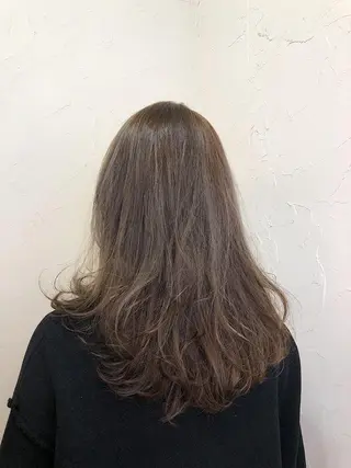ロング カラー 久力琴音''透明感 カラー''アレンジのヘアスタイル