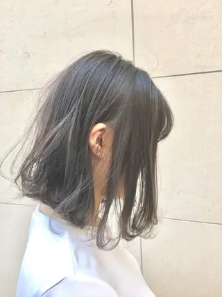 ミディアム カラー ショート、ボブ シマダマサトのヘアスタイル