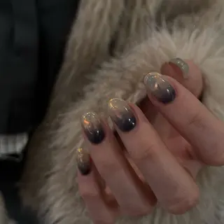 ネイル Ray. ちゅるん系ニュアンスのネイルデザイン