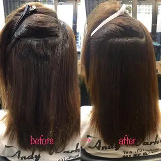 ミディアム 縮毛矯正&髪質改善 MAILHAIRのヘアスタイル
