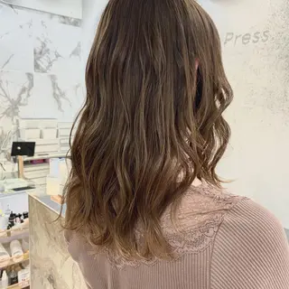 ミディアム カラー 🪭risa 暖色/レイヤー🪭のヘアスタイル