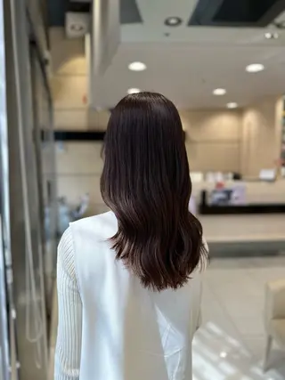 ミディアム カラー クロスパーマ/うる艶 カラー/Kurumiのヘアスタイル