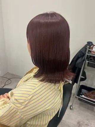 ミディアム カラー ヘアアレンジ ボブ /ニュアンス/ satomi🧸💖のヘアスタイル