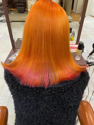 ミディアム カラー 美容室FaB 千葉店所属・akane 🌼韓国スタイル🌼のヘアスタイル