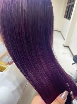 ロング カラー 大内 カオリのヘアスタイル