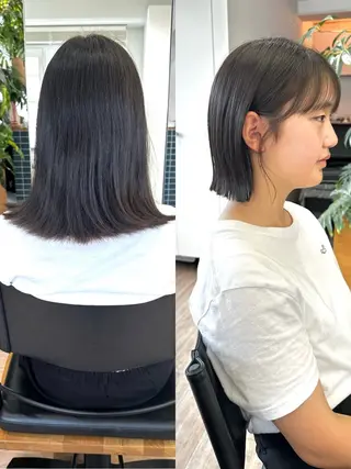 ミディアム Ocean Hair&Life  【オーシャンヘアーアンドライフ】所属・水田 成美のヘアスタイル