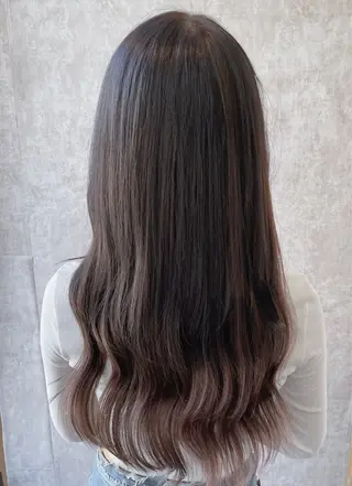 ミディアム カラー 羽エクステ/シール エクステ/横浜駅5分のヘアスタイル