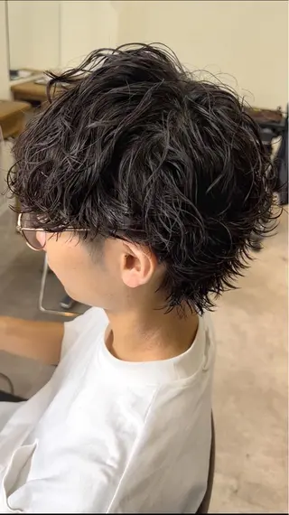 ミディアム パーマ メンズ メンズStylist 山根慧のヘアスタイル
