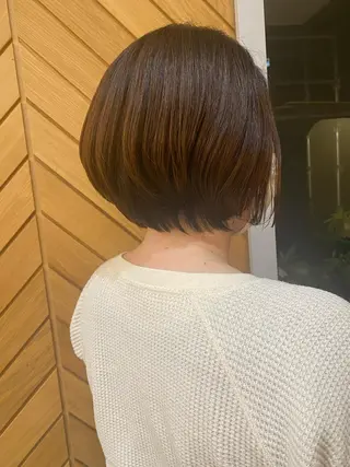ショート カラー ente im所属・上田 あやか🌱髪質改善✨のヘアスタイル