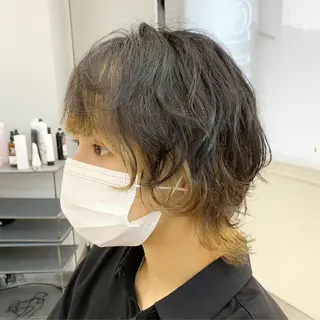 ショート カラー ロングウルフ🤍渋谷 🤍Mizukiのヘアスタイル