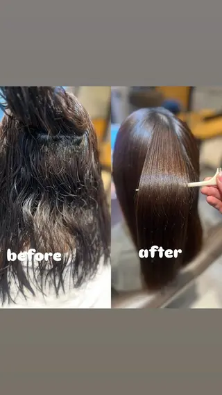 セミロング haru新宿所属・新宿/美髪/髪質改善 🫧リョウ🫧のヘアスタイル