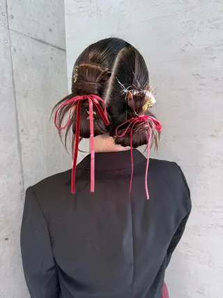 ロング ヘアアレンジ 女性に人気♪ はやしほのかのヘアスタイル