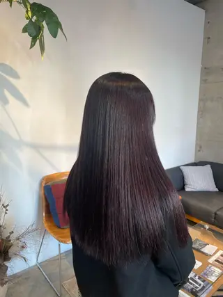 ミディアム カラー MAUVE MIYUのヘアスタイル