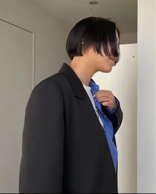 ミディアム カラー ニュアンスパーマ KAKERUのヘアスタイル