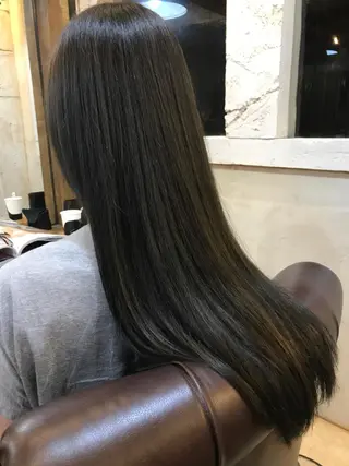 ロング カラー パーマ 艶髪🍒髪質改善特化 GARDINAのヘアスタイル