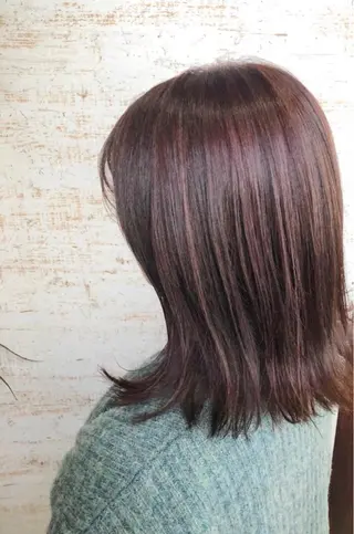 ミディアム カラー ケアブリーチ /髪質 改善/古橋圭史郎のヘアスタイル
