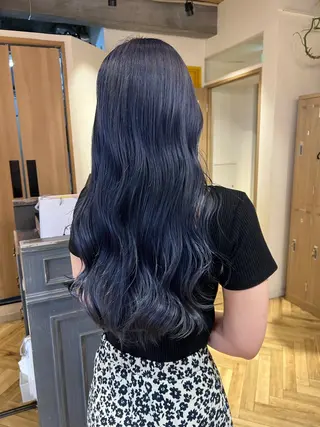 ロング カラー 艶カラー/韓国顔周り 🎀mamiのヘアスタイル