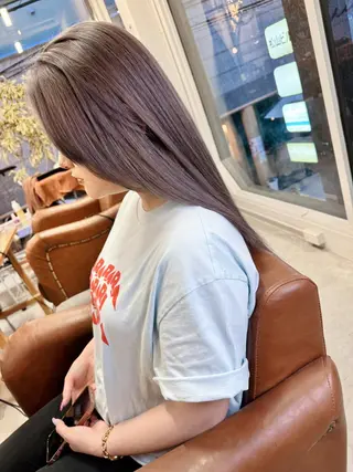 セミロング 髪質改善カラー特化 ルイス奈良のヘアスタイル