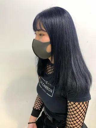 セミロング カラー くすみミルクティー／ ブラウン🪡TOWAのヘアスタイル