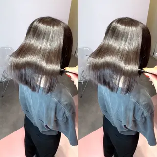 ショート 莉乃/縮毛矯正/髪質 改善/艶カラーのヘアスタイル