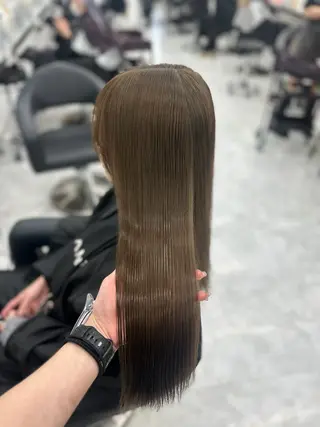 カラー 透ける透明感カラー 🤍anju🎀のヘアスタイル