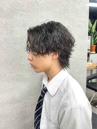 パーマ メンズ 渋谷サーフカール アメカジ美容師のヘアスタイル