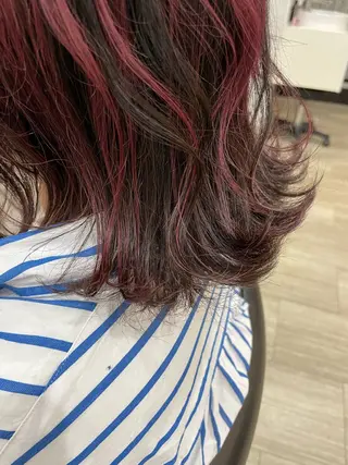 ミディアム カラー パーマ 新横浜CLOVER 本店/モデル募集中✨のヘアスタイル