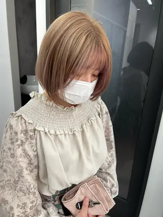 ショート カラー umu.［韓国ヘア /ダウンパーマ］のヘアスタイル