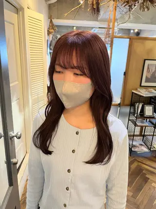 セミロング カラー HOMIE TOKYO所属・sora / 渋谷 / ハイトーンのヘアスタイル