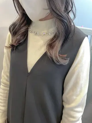 セミロング カラー得意【梅田】 瀧本友梨乃のヘアスタイル