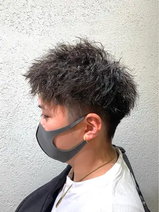 ショート パーマ 酸性ストレート/ブリ ーチなし/中村 匠のヘアスタイル