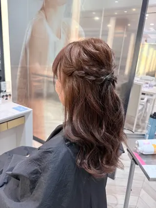 ロング 幕内 梨乃亜のヘアスタイル