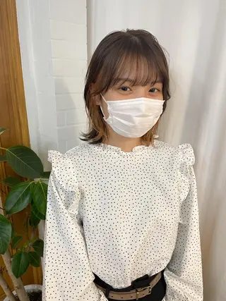 ミディアム COMILE 🌼 SUZUKAのヘアスタイル