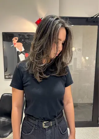 ロング カラー GRIP/マンツー マンサロンのヘアスタイル