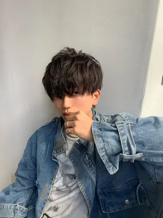 カラー メンズ LICO HAIR＆RELAXATION 名駅店所属・メンズ特化美容師/ パーマ/波巻き/陸翔のヘアスタイル