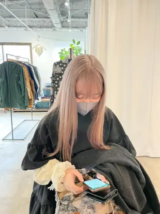 セミロング カラー Takuma Suzuki中目黒のヘアスタイル