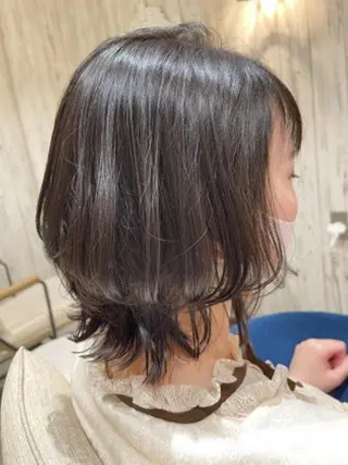 カラー ミディアム 🍒💓青山 佳代💓🍒のヘアスタイル