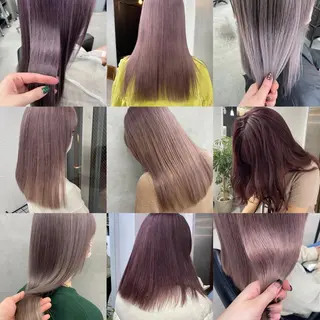 ロング カラー ヘアアレンジ 韓国/ハイトーン/ ボブ🎀MIKU🎀のヘアスタイル